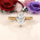 3g Lab Grown Diamond Tapper Solitaire IGI Certified Engagement Ring Setting 2mm 1.00 Ctw.