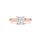 3g Lab Grown Diamond Tapper Solitaire IGI Certified Engagement Ring Setting 2mm 1.00 Ctw.