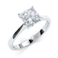 3g Lab Grown Diamond Tapper Solitaire IGI Certified Engagement Ring Setting 2mm 1.00 Ctw.