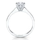 3g Lab Grown Diamond Tapper Solitaire IGI Certified Engagement Ring Setting 2mm 1.00 Ctw.