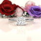 3g Lab Grown Diamond Tapper Solitaire IGI Certified Engagement Ring Setting 2mm 1.00 Ctw.