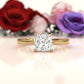 3g Lab Grown Diamond Tapper Solitaire IGI Certified Engagement Ring Setting 2mm 1.00 Ctw.