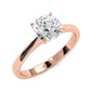 3g Lab Grown Diamond Tapper Solitaire IGI Certified Engagement Ring Setting 2mm 1.00 Ctw.