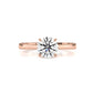 3g Lab Grown Diamond Tapper Solitaire IGI Certified Engagement Ring Setting 2mm 1.00 Ctw.
