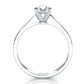 3g Lab Grown Diamond Tapper Solitaire IGI Certified Engagement Ring Setting 2mm 1.00 Ctw.
