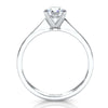 3g Lab Grown Diamond Tapper Solitaire IGI Certified Engagement Ring Setting 2mm 1.00 Ctw.