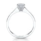 3g Lab Grown Diamond Tapper Solitaire IGI Certified Engagement Ring Setting 2mm 1.00 Ctw.