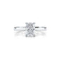 3g Lab Grown Diamond Tapper Solitaire IGI Certified Engagement Ring Setting 2mm 1.00 Ctw.