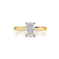 3g Lab Grown Diamond Tapper Solitaire IGI Certified Engagement Ring Setting 2mm 1.00 Ctw.