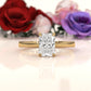 3g Lab Grown Diamond Tapper Solitaire IGI Certified Engagement Ring Setting 2mm 1.00 Ctw.