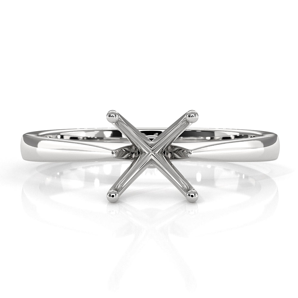 3g Tapper Semi Mount Engagement Solitaire Ring Setting 2mm