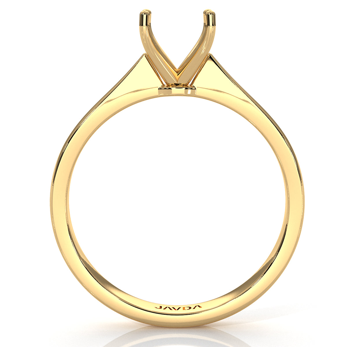 3g Tapper Semi Mount Engagement Solitaire Ring Setting 2mm