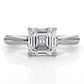 4.2g Ridged Solitaire Prong Set Lab Grown Diamond Engagement Ring IGI Certified 2.6mm 1.00 Ctw.