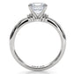 4.2g Ridged Solitaire Prong Set Lab Grown Diamond Engagement Ring IGI Certified 2.6mm 1.00 Ctw.