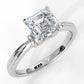 4.2g Ridged Solitaire Prong Set Lab Grown Diamond Engagement Ring IGI Certified 2.6mm 1.00 Ctw.