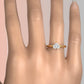 4.2g Ridged Solitaire Prong Set Lab Grown Diamond Engagement Ring IGI Certified 2.6mm 1.00 Ctw.