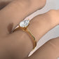 3g Lab Grown Diamond Tapper Solitaire IGI Certified Engagement Ring Setting 2mm 1.00 Ctw.