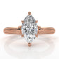4.2g Ridged Solitaire Prong Set Lab Grown Diamond Engagement Ring IGI Certified 2.6mm 1.00 Ctw.