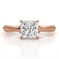4.2g Ridged Solitaire Prong Set Lab Grown Diamond Engagement Ring IGI Certified 2.6mm 1.00 Ctw.