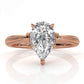 4.2g Ridged Solitaire Prong Set Lab Grown Diamond Engagement Ring IGI Certified 2.6mm 1.00 Ctw.