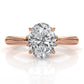 4.2g Ridged Solitaire Prong Set Lab Grown Diamond Engagement Ring IGI Certified 2.6mm 1.00 Ctw.
