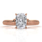 4.2g Ridged Solitaire Prong Set Lab Grown Diamond Engagement Ring IGI Certified 2.6mm 1.00 Ctw.
