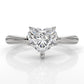 4.2g Ridged Solitaire Prong Set Lab Grown Diamond Engagement Ring IGI Certified 2.6mm 1.00 Ctw.
