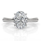 4.2g Ridged Solitaire Prong Set Lab Grown Diamond Engagement Ring IGI Certified 2.6mm 1.00 Ctw.