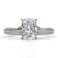 4.2g Ridged Solitaire Prong Set Lab Grown Diamond Engagement Ring IGI Certified 2.6mm 1.00 Ctw.