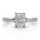 4.2g Ridged Solitaire Prong Set Lab Grown Diamond Engagement Ring IGI Certified 2.6mm 1.00 Ctw.