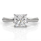 4.2g Ridged Solitaire Prong Set Lab Grown Diamond Engagement Ring IGI Certified 2.6mm 1.00 Ctw.