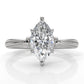 4.2g Ridged Solitaire Prong Set Lab Grown Diamond Engagement Ring IGI Certified 2.6mm 1.00 Ctw.