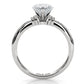 4.2g Ridged Solitaire Prong Set Lab Grown Diamond Engagement Ring IGI Certified 2.6mm 1.00 Ctw.