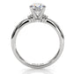 4.2g Ridged Solitaire Prong Set Lab Grown Diamond Engagement Ring IGI Certified 2.6mm 1.00 Ctw.
