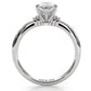 4.2g Ridged Solitaire Prong Set Lab Grown Diamond Engagement Ring IGI Certified 2.6mm 1.00 Ctw.