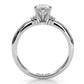 4.2g Ridged Solitaire Prong Set Lab Grown Diamond Engagement Ring IGI Certified 2.6mm 1.00 Ctw.