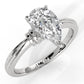 4.2g Ridged Solitaire Prong Set Lab Grown Diamond Engagement Ring IGI Certified 2.6mm 1.00 Ctw.