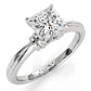 4.2g Ridged Solitaire Prong Set Lab Grown Diamond Engagement Ring IGI Certified 2.6mm 1.00 Ctw.