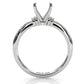 4.2g Ridged Solitaire Engagement Ring Setting Semi Mount 2.6mm