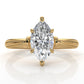 4.2g Ridged Solitaire Prong Set Lab Grown Diamond Engagement Ring IGI Certified 2.6mm 1.00 Ctw.
