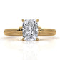 4.2g Ridged Solitaire Prong Set Lab Grown Diamond Engagement Ring IGI Certified 2.6mm 1.00 Ctw.