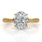 4.2g Ridged Solitaire Prong Set Lab Grown Diamond Engagement Ring IGI Certified 2.6mm 1.00 Ctw.