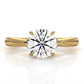 4.2g Ridged Solitaire Prong Set Lab Grown Diamond Engagement Ring IGI Certified 2.6mm 1.00 Ctw.
