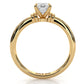 4.2g Ridged Solitaire Prong Set Lab Grown Diamond Engagement Ring IGI Certified 2.6mm 1.00 Ctw.