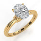 4.2g Ridged Solitaire Prong Set Lab Grown Diamond Engagement Ring IGI Certified 2.6mm 1.00 Ctw.
