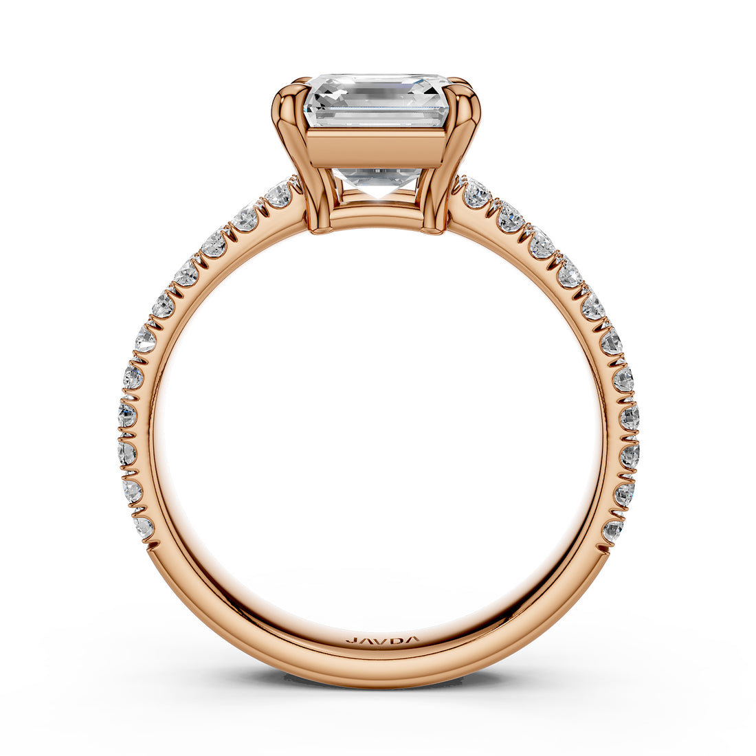 U Shape Prong Setting Lab Grown Diamond Engagement Ring IGI Certified 1.75 Ctw.