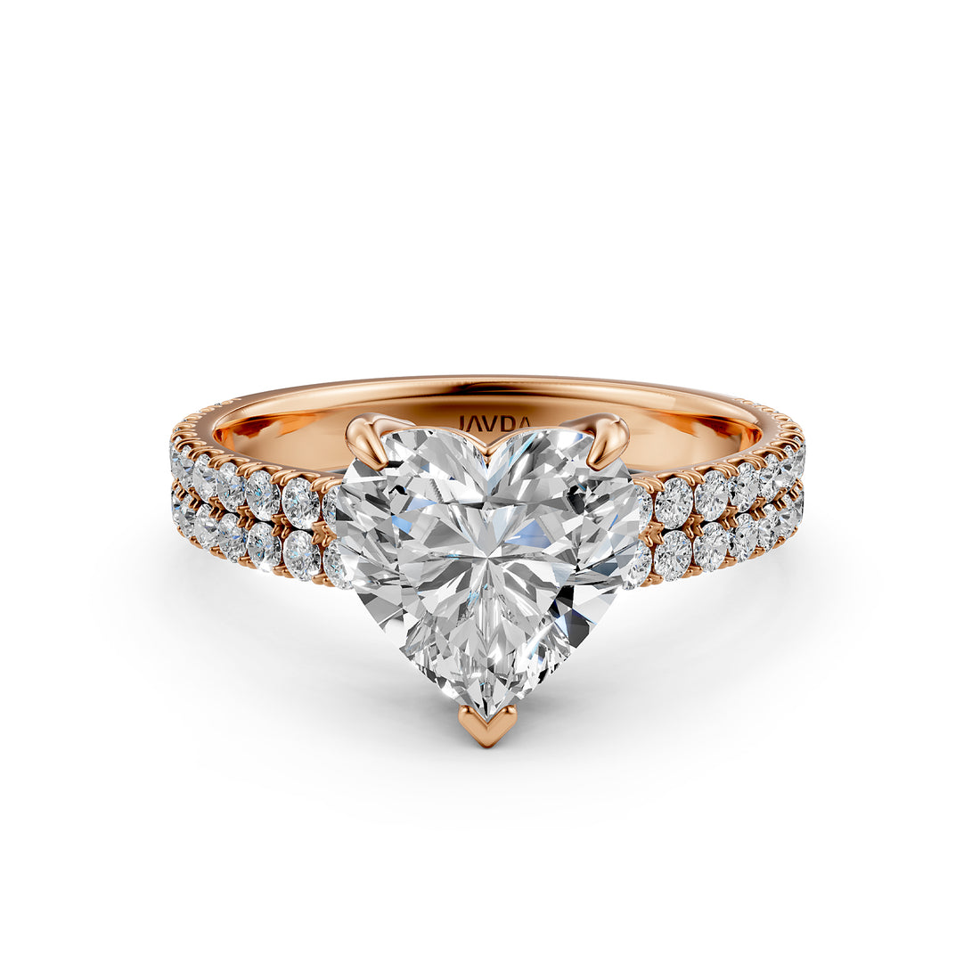 U Shape Prong Setting Lab Grown Diamond Engagement Ring IGI Certified 1.75 Ctw.