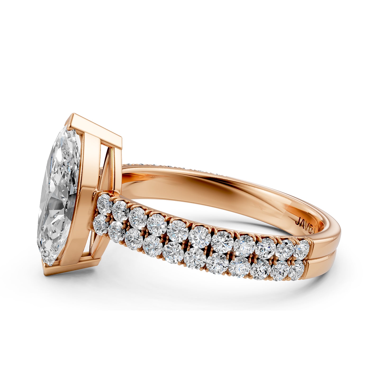 U Shape Prong Setting Lab Grown Diamond Engagement Ring IGI Certified 1.75 Ctw.