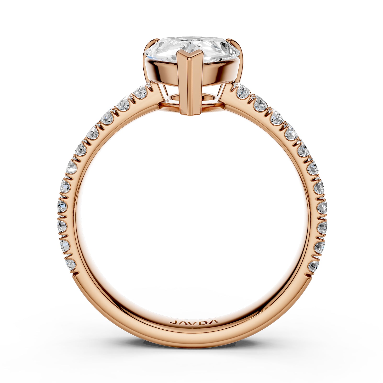 U Shape Prong Setting Lab Grown Diamond Engagement Ring IGI Certified 1.75 Ctw.