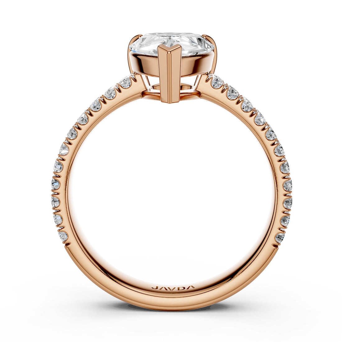 U Shape Prong Setting Lab Grown Diamond Engagement Ring IGI Certified 1.75 Ctw.